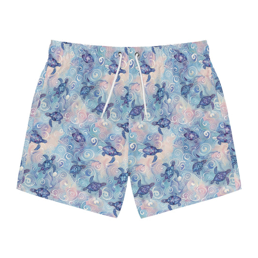 Turtle Swirl Swim Trunks