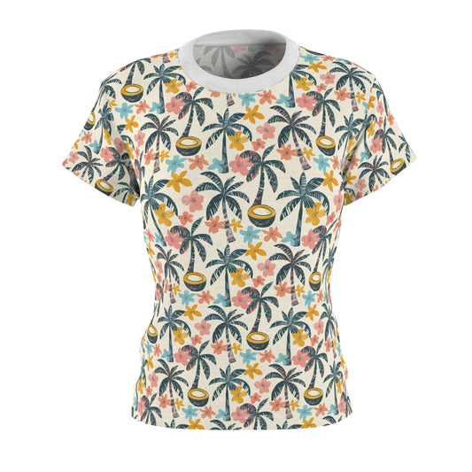 Breezy Tropics Women's Cut & Sew Tee