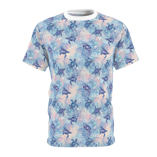 Turtle Swirl Unisex Cut & Sew Tee