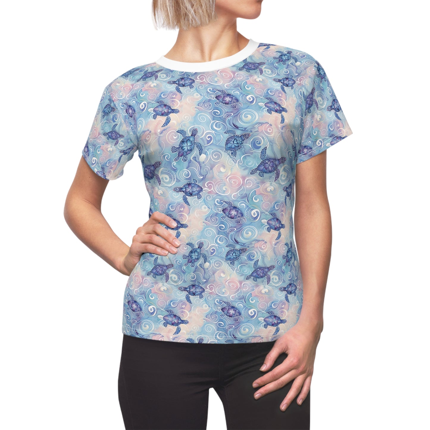 Turtle Swirls Women's Cut & Sew Tee