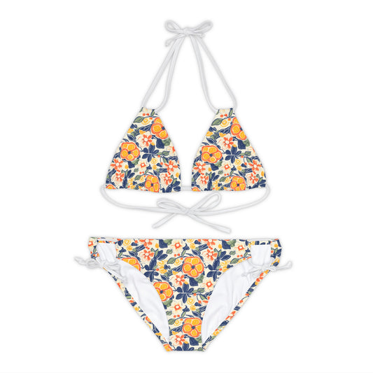 Lemon Zest Strappy Bikini Set