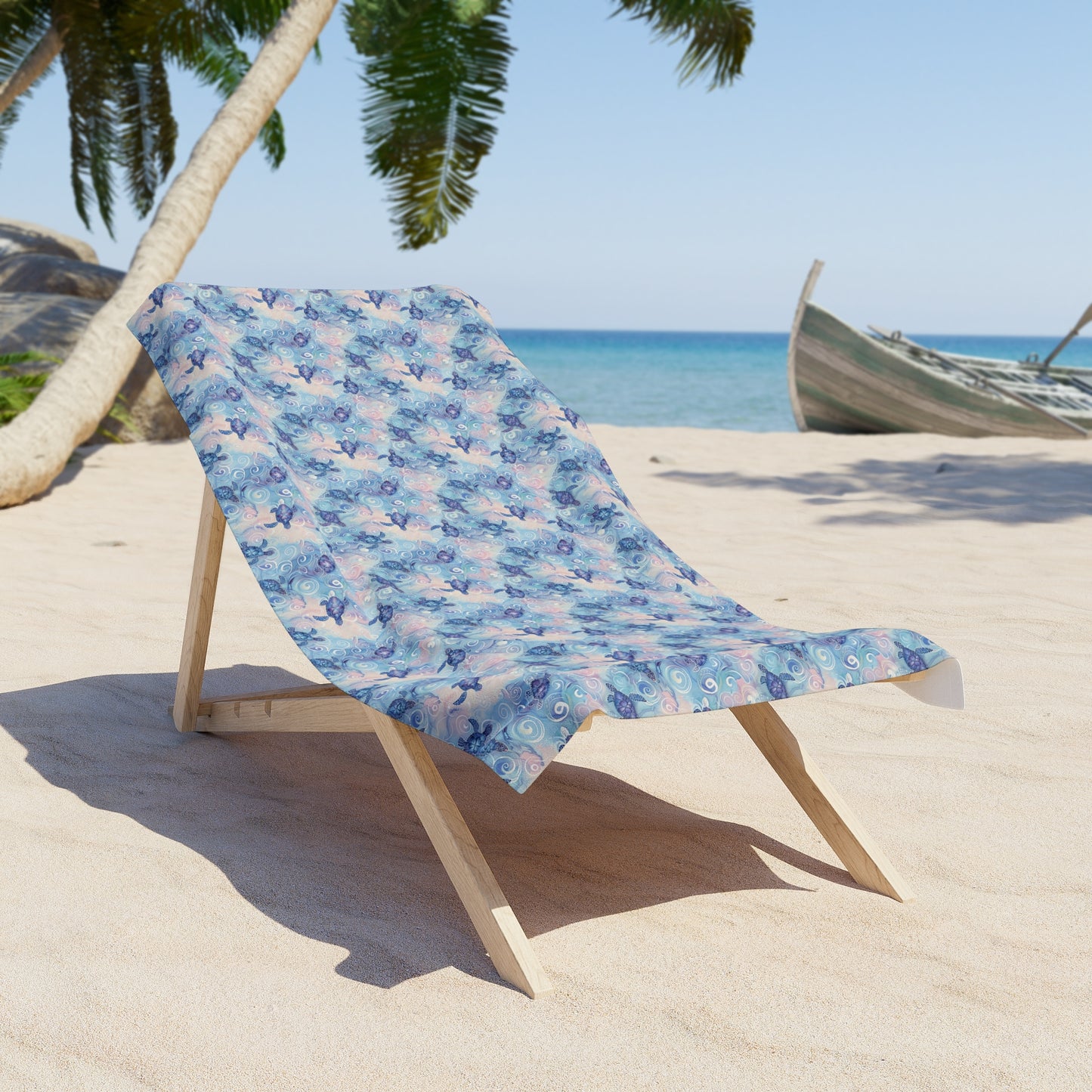 Turtle Swirl Beach Towel