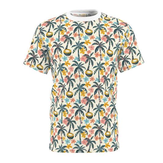 Breezy Tropics Unisex Cut & Sew Tee