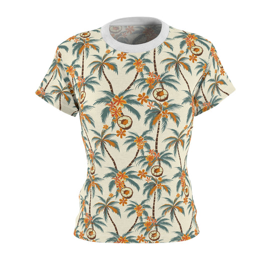 Island Rhythm Women's Cut & Sew Tee (AOP)