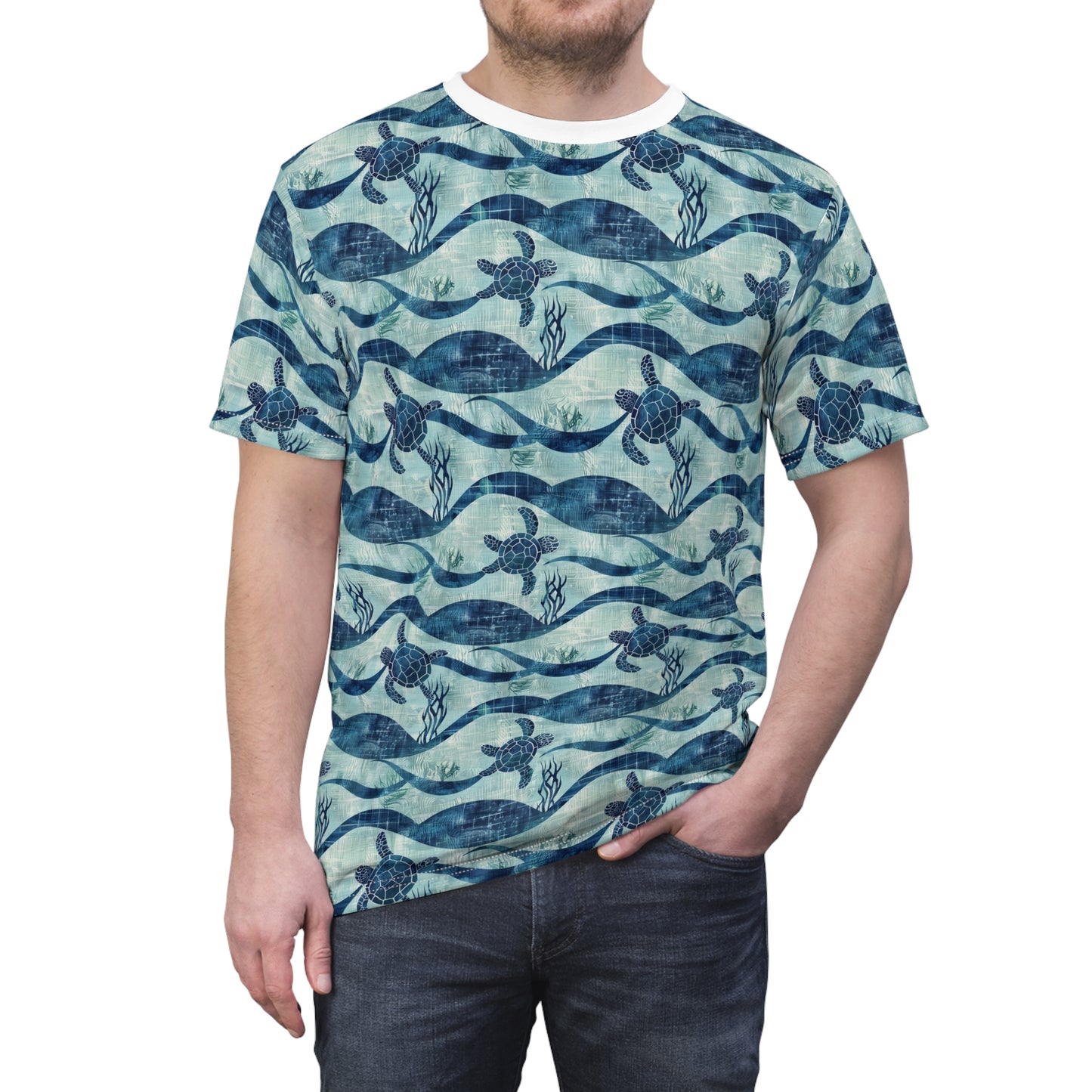 Ocean Currents Unisex Cut & Sew Tee (AOP)