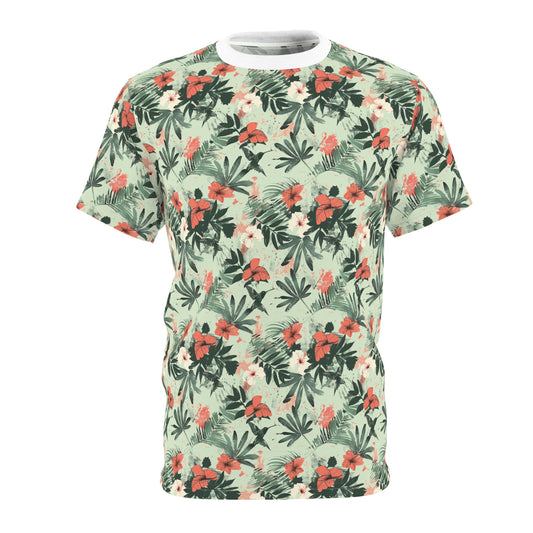 Tropical Flutter Unisex Cut & Sew Tee